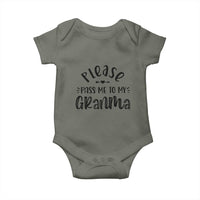 Funny Please Pass Me To My Grandma Baby Onesie Soon To Be Grandma