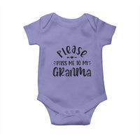 Funny Please Pass Me To My Grandma Baby Onesie Soon To Be Grandma