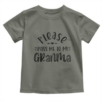 Funny Please Pass Me To My Grandma Toddler T Shirt Soon To Be Grandma