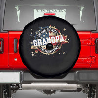 Funny Grandpa The Man The Myth The Bad Influence Spare Tire Cover Fathers Day