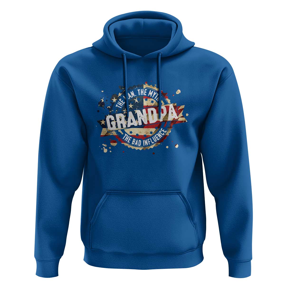 Funny Grandpa The Man The Myth The Bad Influence Hoodie Fathers Day