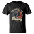 Funny Promoted To Daddy 2025 T Shirt Newborn Vintage American Flag