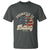 Funny Promoted To Daddy 2025 T Shirt Newborn Vintage American Flag