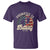 Funny Promoted To Daddy 2025 T Shirt Newborn Vintage American Flag