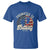 Funny Promoted To Daddy 2025 T Shirt Newborn Vintage American Flag