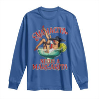 Funny Mamacita Needs A Margarita Long Sleeve Shirt Magarita Cocktail Mexican Pin Up Girl