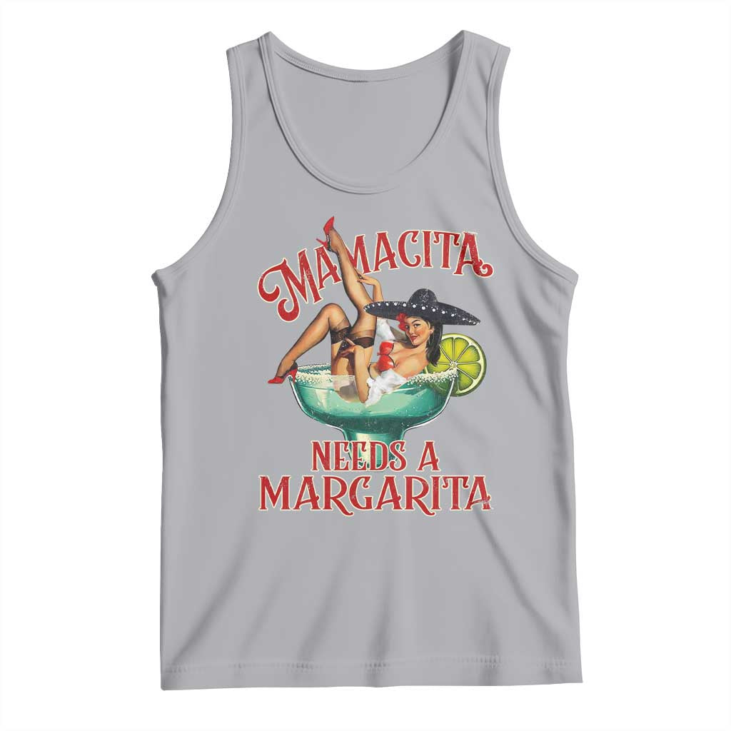 Funny Mamacita Needs A Margarita Tank Top Magarita Cocktail Mexican Pin Up Girl