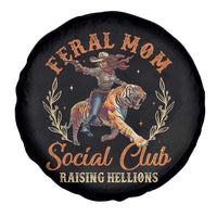 Funny Feral Mom Social Club Raising Hellions Spare Tire Cover Mother's Day