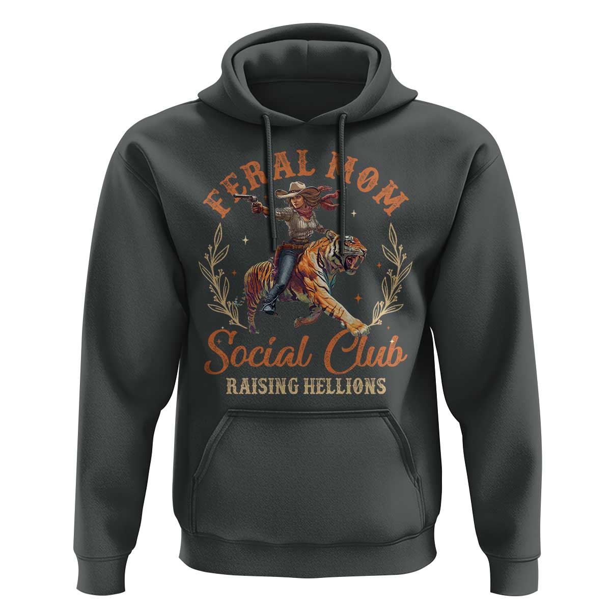 Funny Feral Mom Social Club Raising Hellions Hoodie Mother's Day