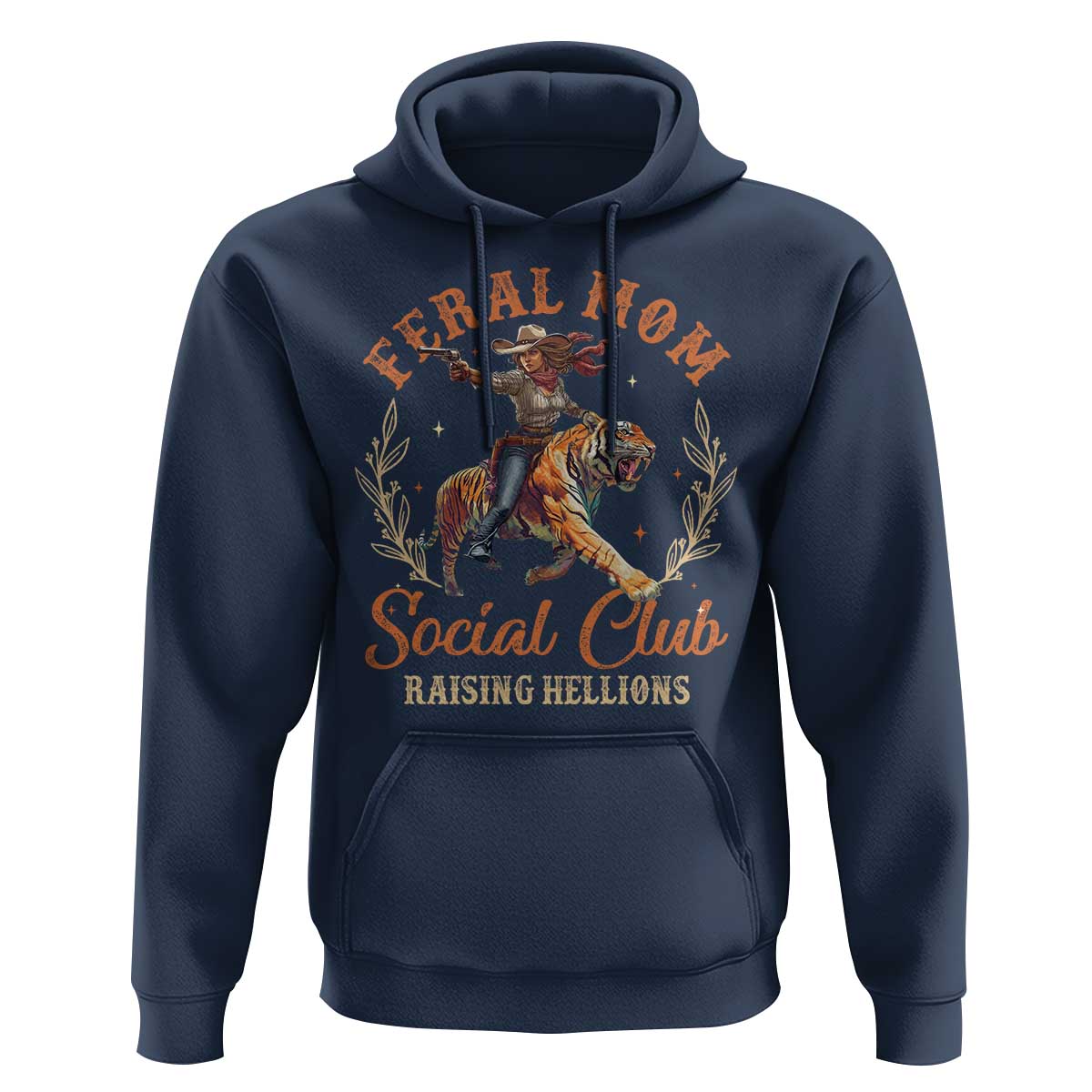 Funny Feral Mom Social Club Raising Hellions Hoodie Mother's Day