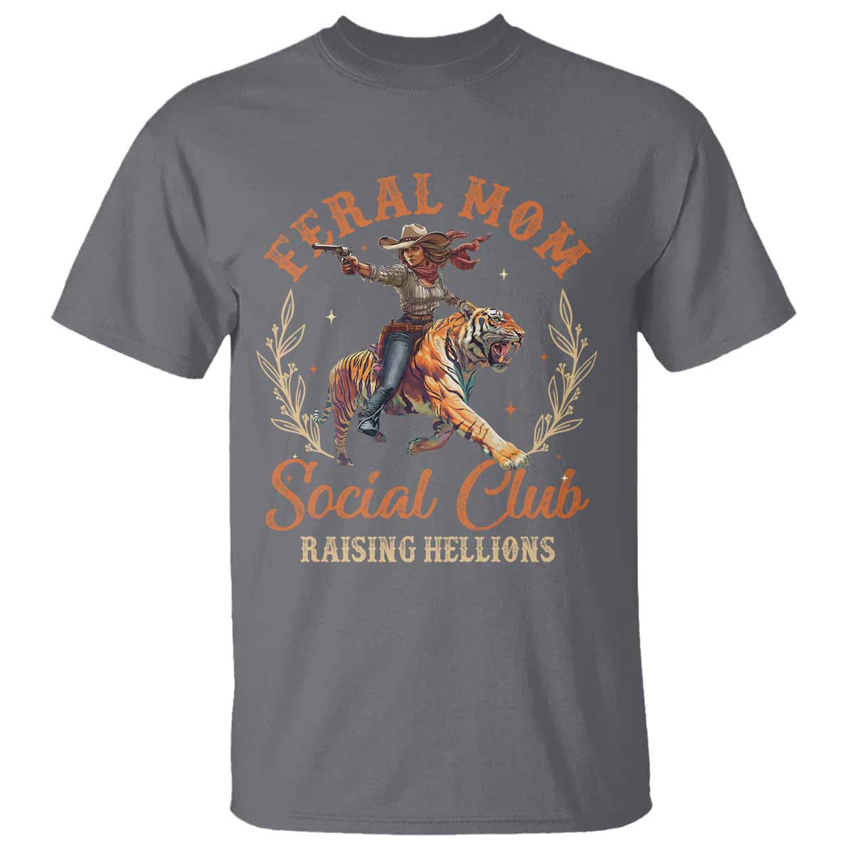 Funny Feral Mom Social Club Raising Hellions T Shirt Mother's Day