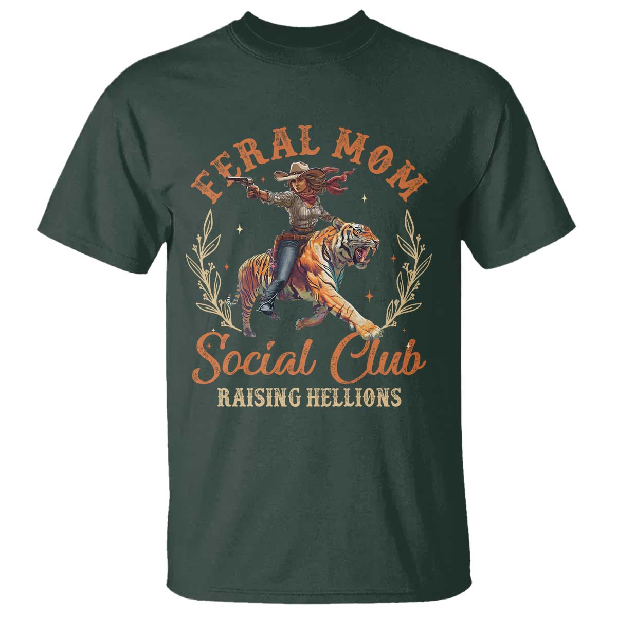 Funny Feral Mom Social Club Raising Hellions T Shirt Mother's Day