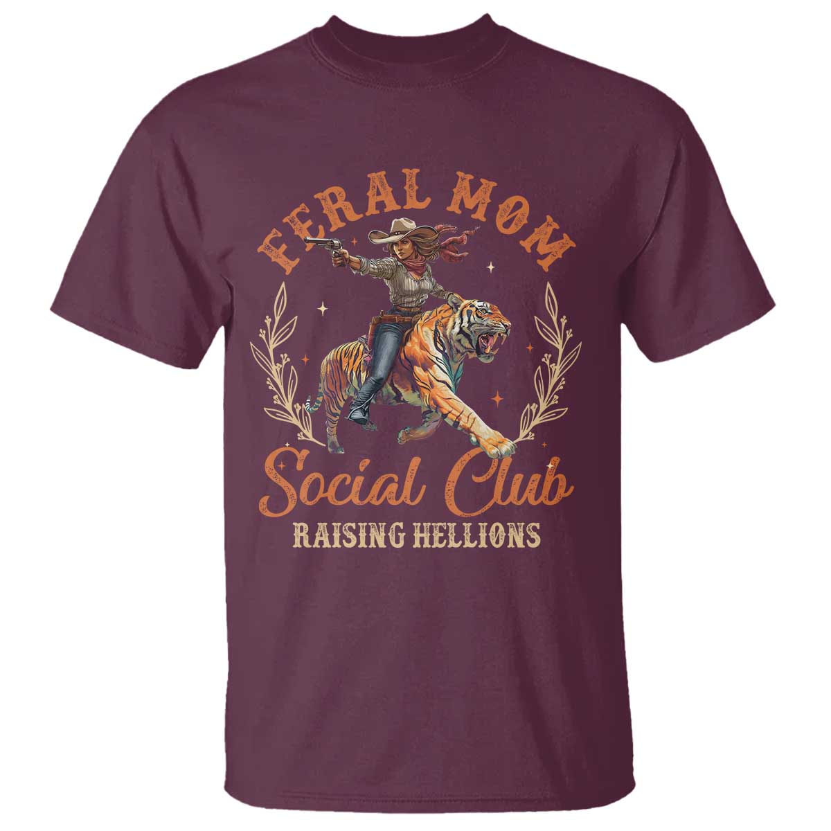 Funny Feral Mom Social Club Raising Hellions T Shirt Mother's Day