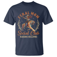 Funny Feral Mom Social Club Raising Hellions T Shirt Mother's Day