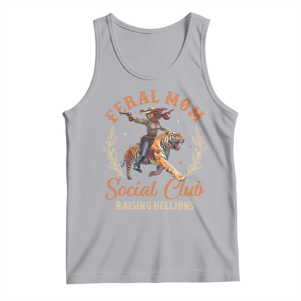 Funny Feral Mom Social Club Raising Hellions Tank Top Mother's Day