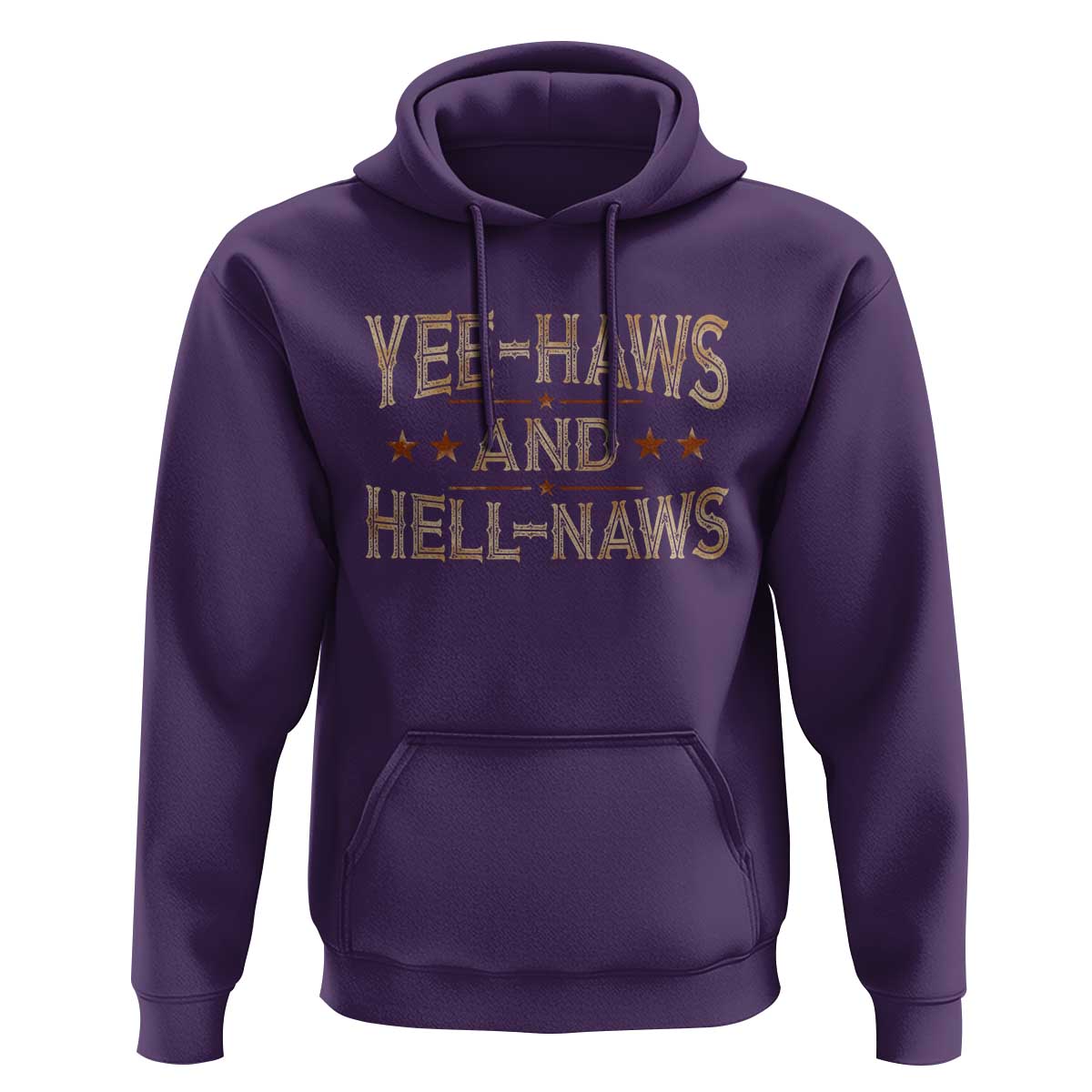 Funny Yee Haws And Hell Naws Hoodie Western Country Cowboy Star