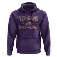 Funny Yee Haws And Hell Naws Hoodie Western Country Cowboy Star