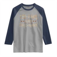 Funny Yee Haws And Hell Naws Raglan Shirt Western Country Cowboy Star
