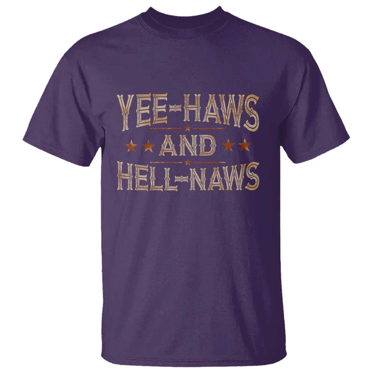 Funny Yee Haws And Hell Naws T Shirt Western Country Cowboy Star