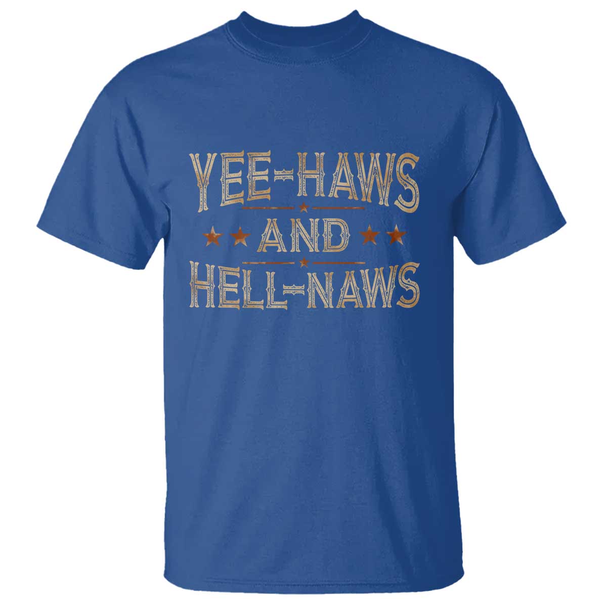 Funny Yee Haws And Hell Naws T Shirt Western Country Cowboy Star