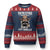 Funny You're Either A Smart Fella Or A Fart Smella Ugly Christmas Sweater Cowboy Racoon - Wonder Print Shop