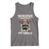 Funny You're Either A Smart Fella Or A Fart Smella Tank Top Cowboy Racoon