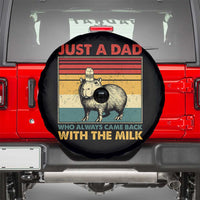 Funny Just A Dad Who Always Came Back With The Milk Spare Tire Cover Capybara Father's Day