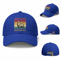 Funny Just A Dad Who Always Came Back With The Milk Baseball Cap Capybara Father's Day