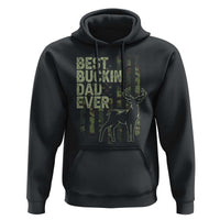 Funny Best Buckin Dad Ever Hoodie Deer Hunting Camo American Flag