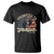 Funny Promoted To Grandfather 2025 T Shirt Newborn Vintage American Flag