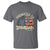 Funny Promoted To Grandfather 2025 T Shirt Newborn Vintage American Flag