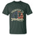 Funny Promoted To Grandfather 2025 T Shirt Newborn Vintage American Flag