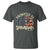Funny Promoted To Grandfather 2025 T Shirt Newborn Vintage American Flag