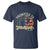 Funny Promoted To Grandfather 2025 T Shirt Newborn Vintage American Flag