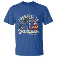Funny Promoted To Grandfather 2025 T Shirt Newborn Vintage American Flag