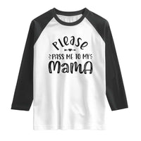 Funny Please Pass Me To My Mama Raglan Shirt Soon To Be Mom