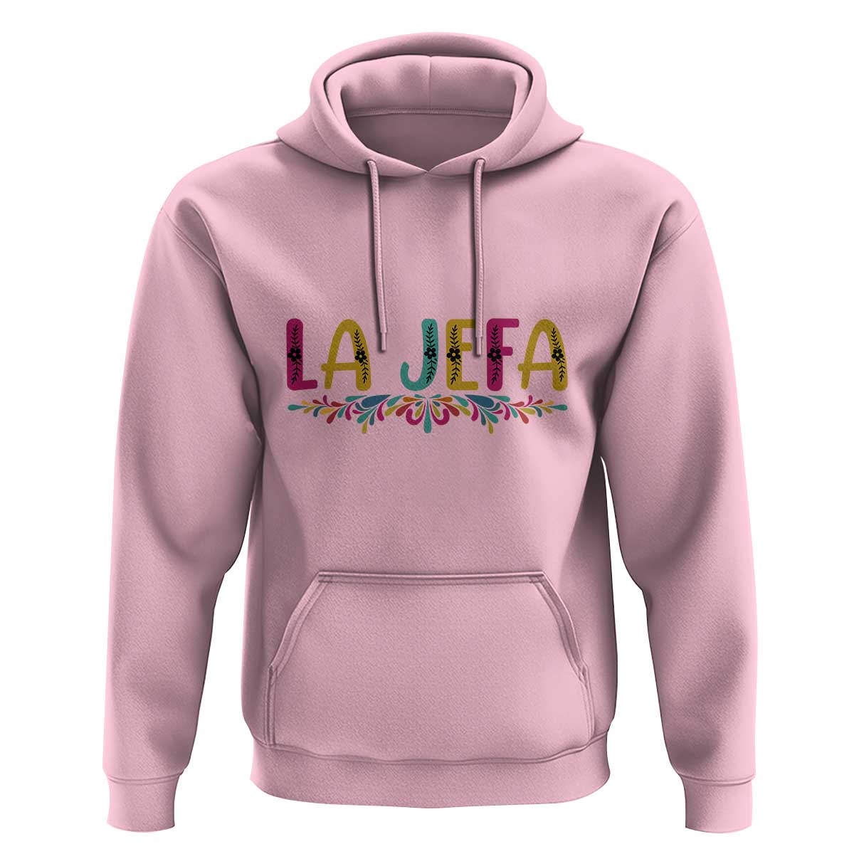 Funny Mexican Spanish La Jefa Boss Hoodie Mexican Flowers