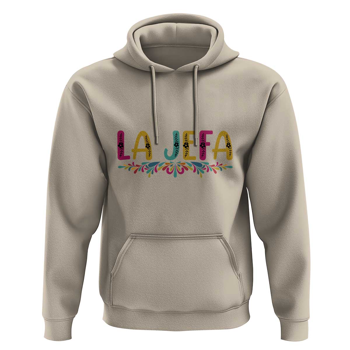 Funny Mexican Spanish La Jefa Boss Hoodie Mexican Flowers