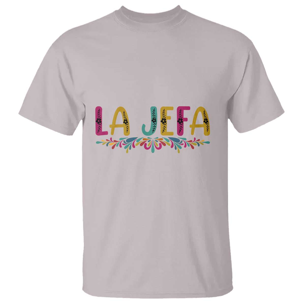 Funny Mexican Spanish La Jefa Boss T Shirt Mexican Flowers