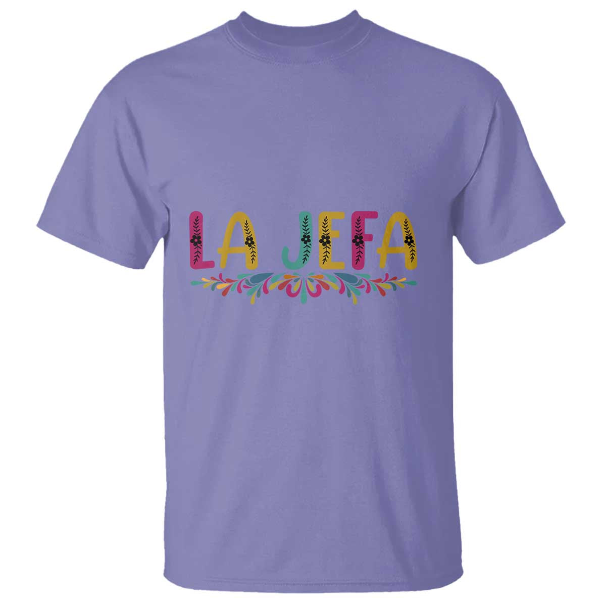 Funny Mexican Spanish La Jefa Boss T Shirt Mexican Flowers