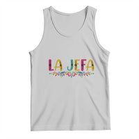 Funny Mexican Spanish La Jefa Boss Tank Top Mexican Flowers