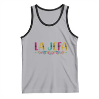 Funny Mexican Spanish La Jefa Boss Tank Top Mexican Flowers