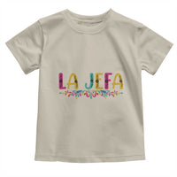 Funny Mexican Spanish La Jefa Boss Toddler T Shirt Mexican Flowers