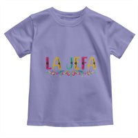 Funny Mexican Spanish La Jefa Boss Toddler T Shirt Mexican Flowers
