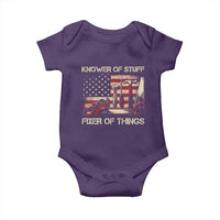 Knower Of Stuff Fixer Of Things Baby Onesie Funny Handyman Fathers Day American Flag