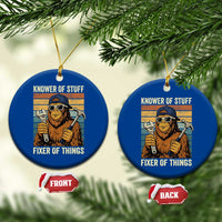Knower Of Stuff Fixer Of Things Ceramic Ornament Mechanic Bigfoot Dad