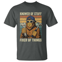 Knower Of Stuff Fixer Of Things T Shirt Mechanic Bigfoot Dad