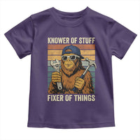 Knower Of Stuff Fixer Of Things Toddler T Shirt Mechanic Bigfoot Dad