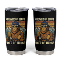 Knower Of Stuff Fixer Of Things Tumbler Cup Mechanic Bigfoot Dad