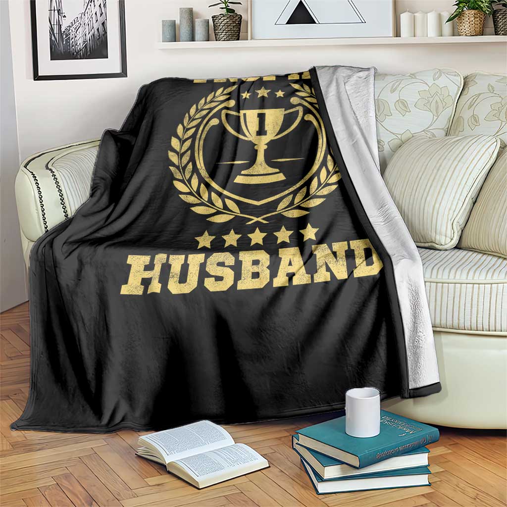 Trophy Husband Throw Blanket Funny Hubby Groom Humor Marriage Anniversary